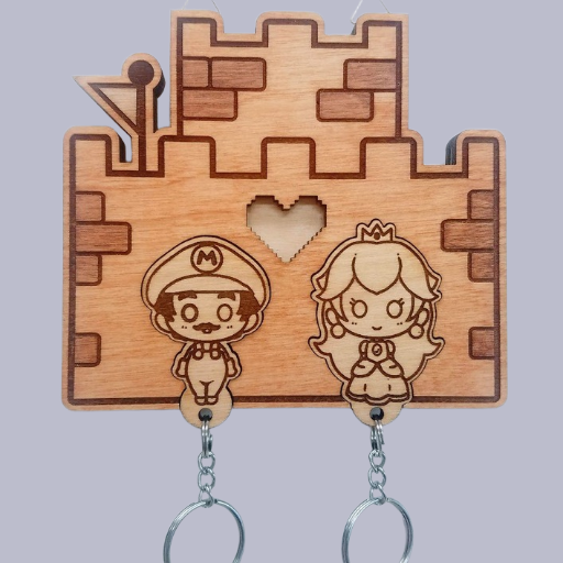 Colgador de llaves Mario and Peach