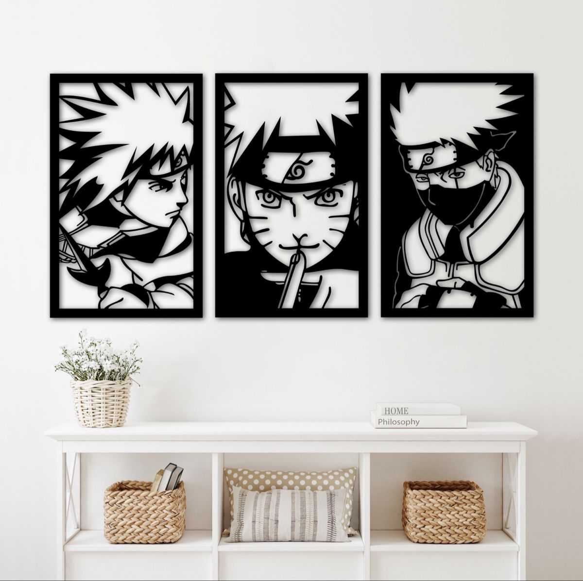 Cuadros decorativos Naruto 3pzs