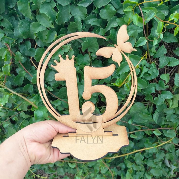 Topper de Madera para XV Años