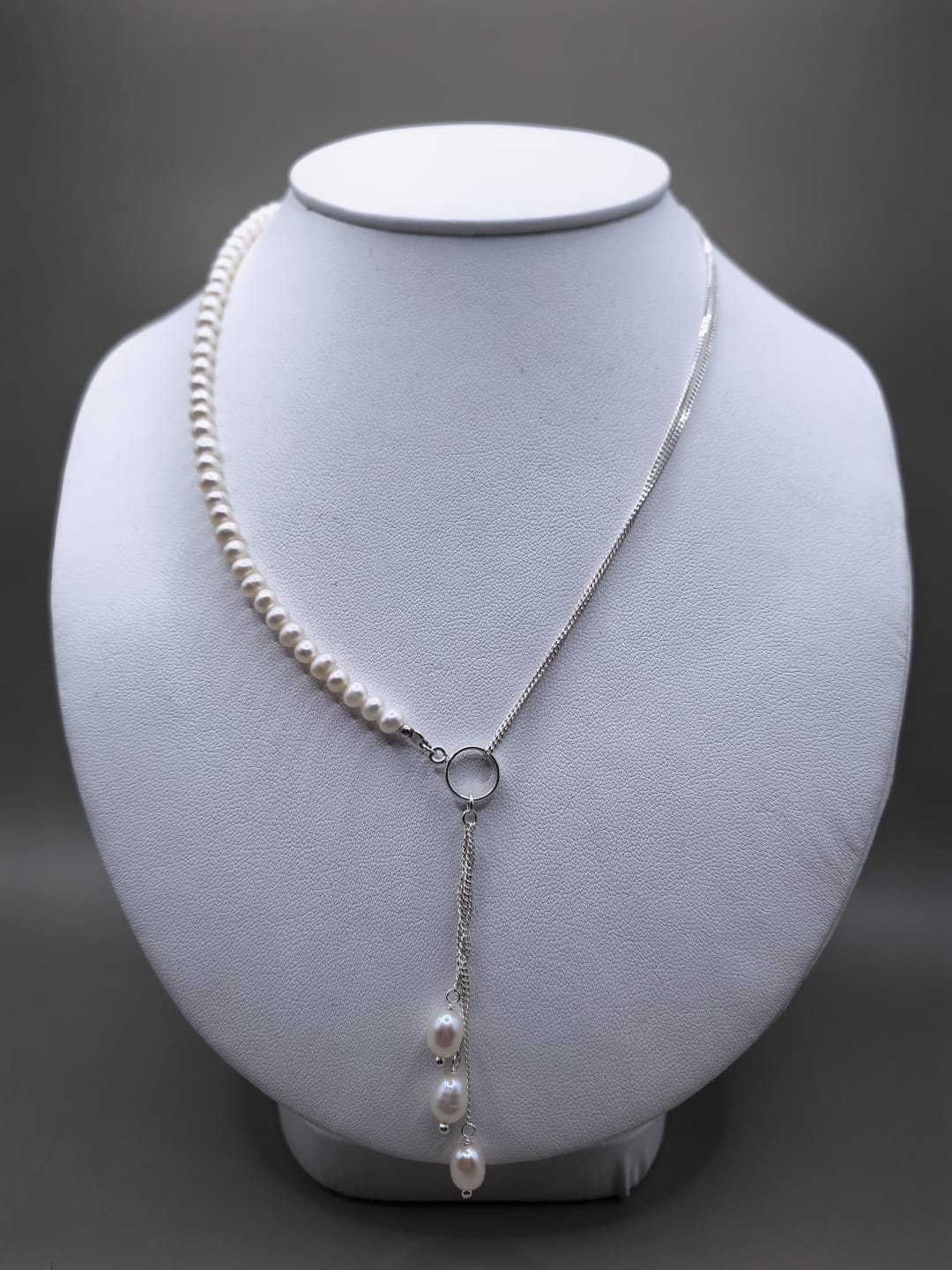 Consciente a mamá Collar perlas elegantes y pulsera Tenis