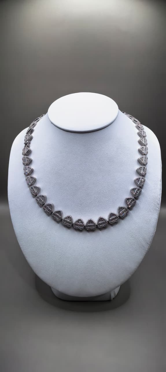 Deluxe Conjunto Corazones de Plata con Circonias