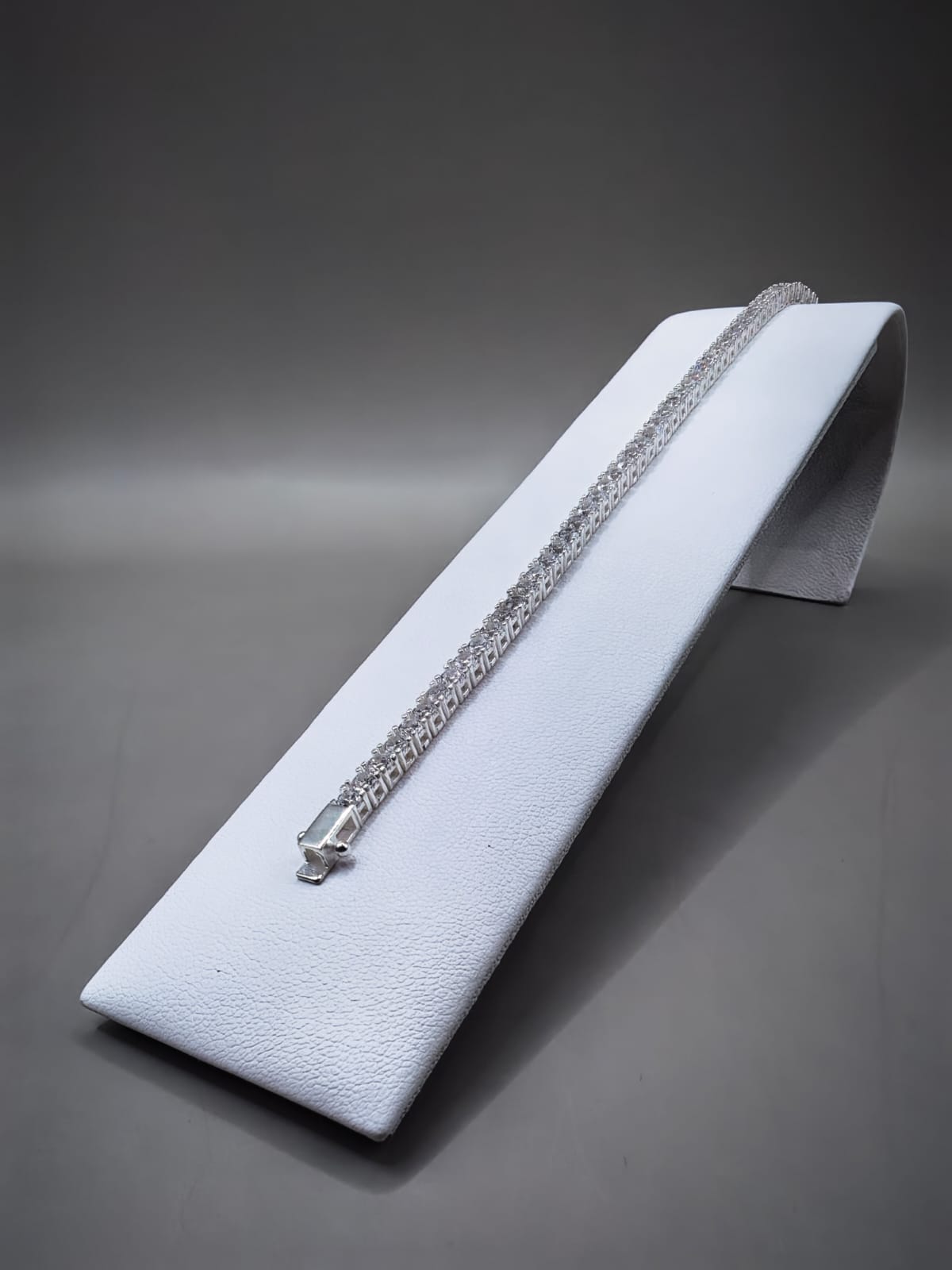 Pulsera Tenis de Plata con Circonias