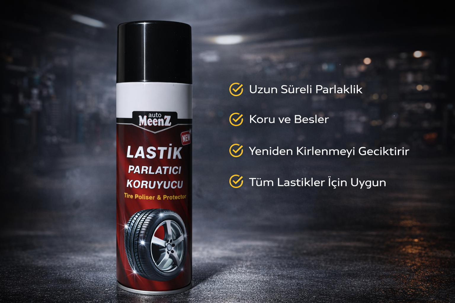 AutoMeenZ Lastik Parlatıcı Gazlı Sprey