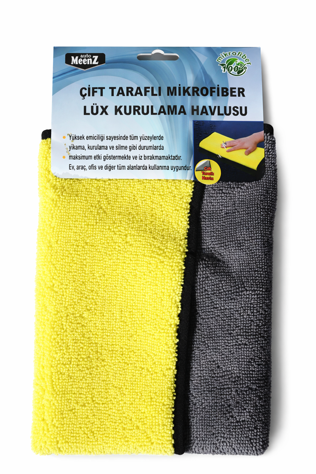 AutoMeenZ Çift Taraflı Kurulama Bezi 