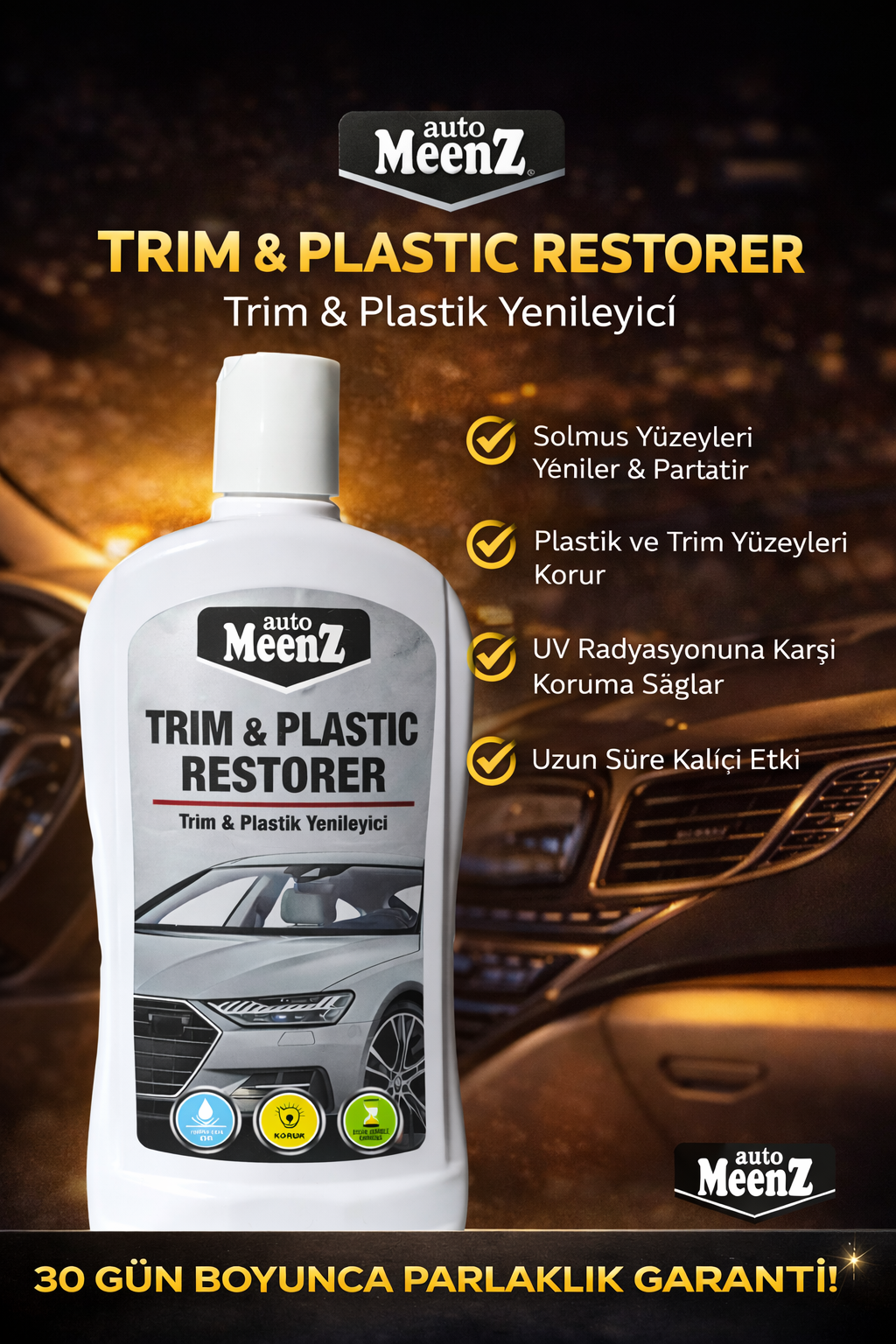 AutoMeenZ Trim Ve Plastik Parlatıcı 