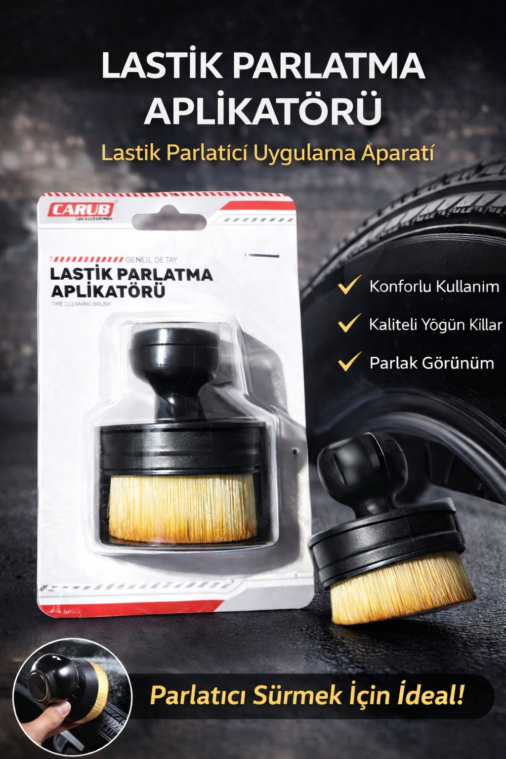 Carub Lastik Parlatma Aplikatörü