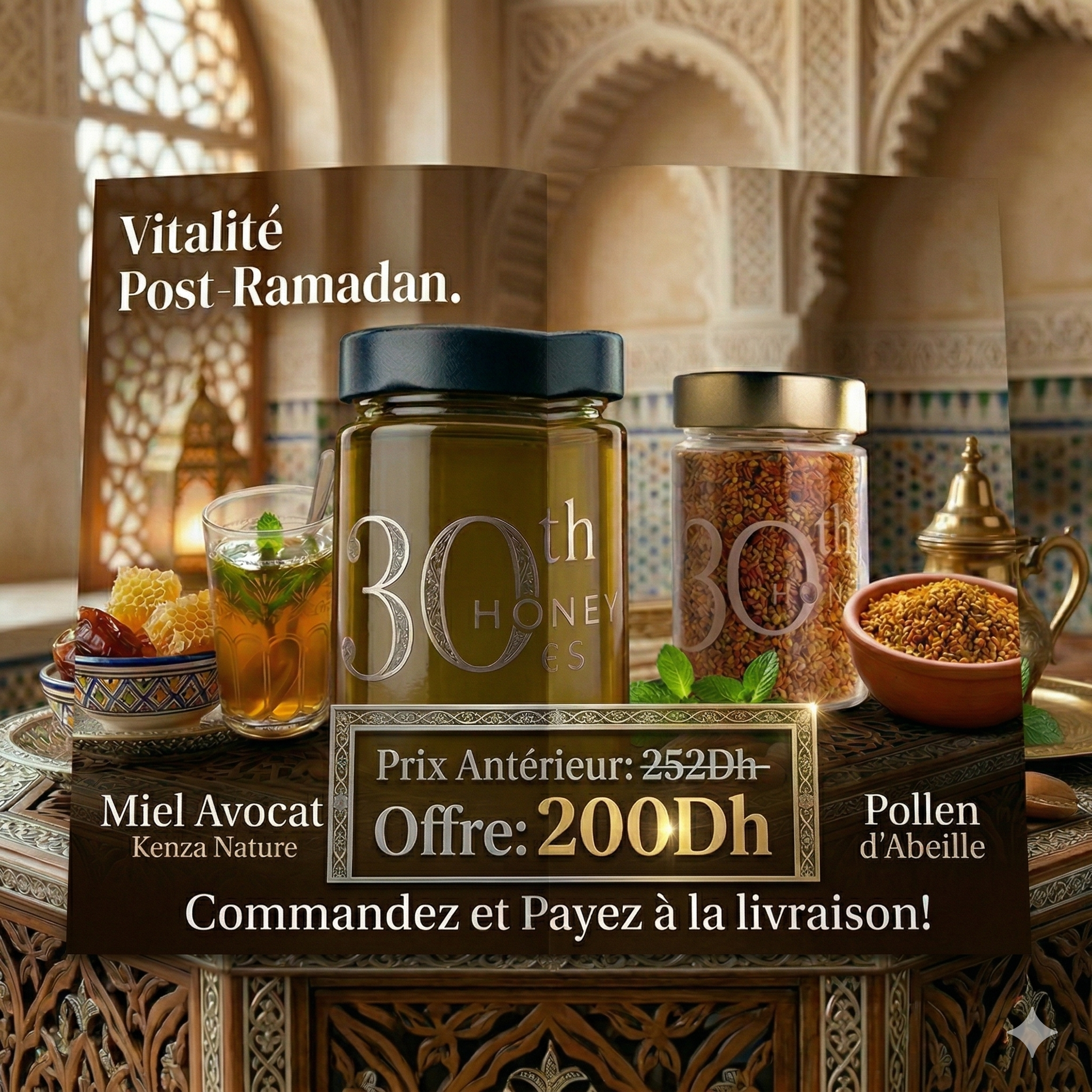 Pack "Vitalité Absolue" : Miel d'Exception + Pollen Naturel