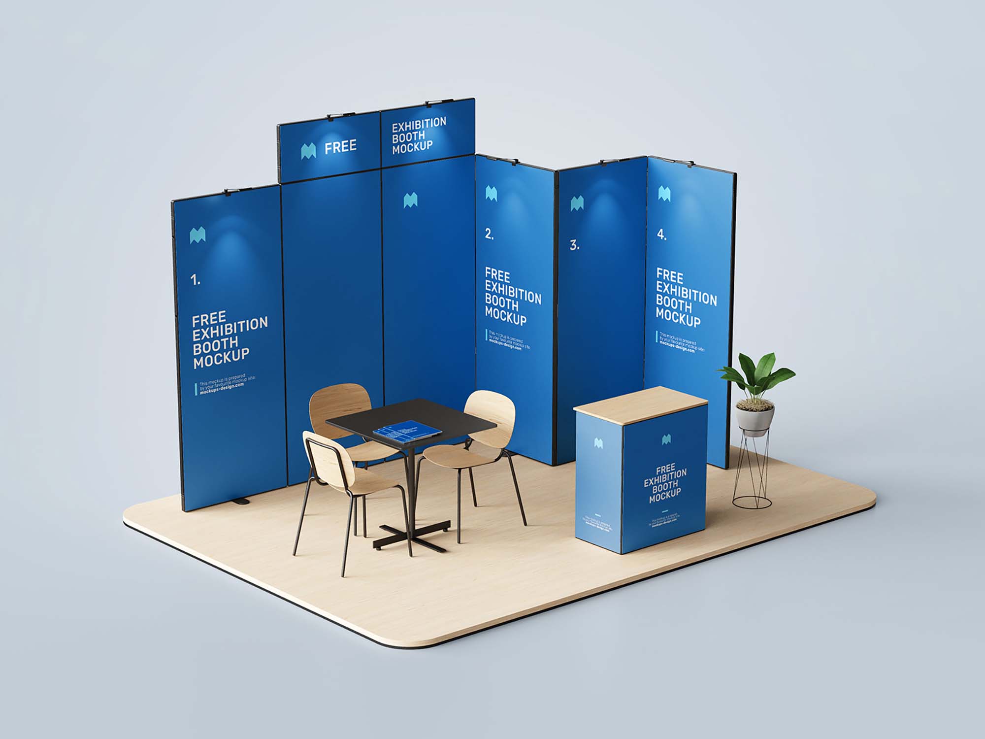 Modular Exhibition Booth Kit with installation