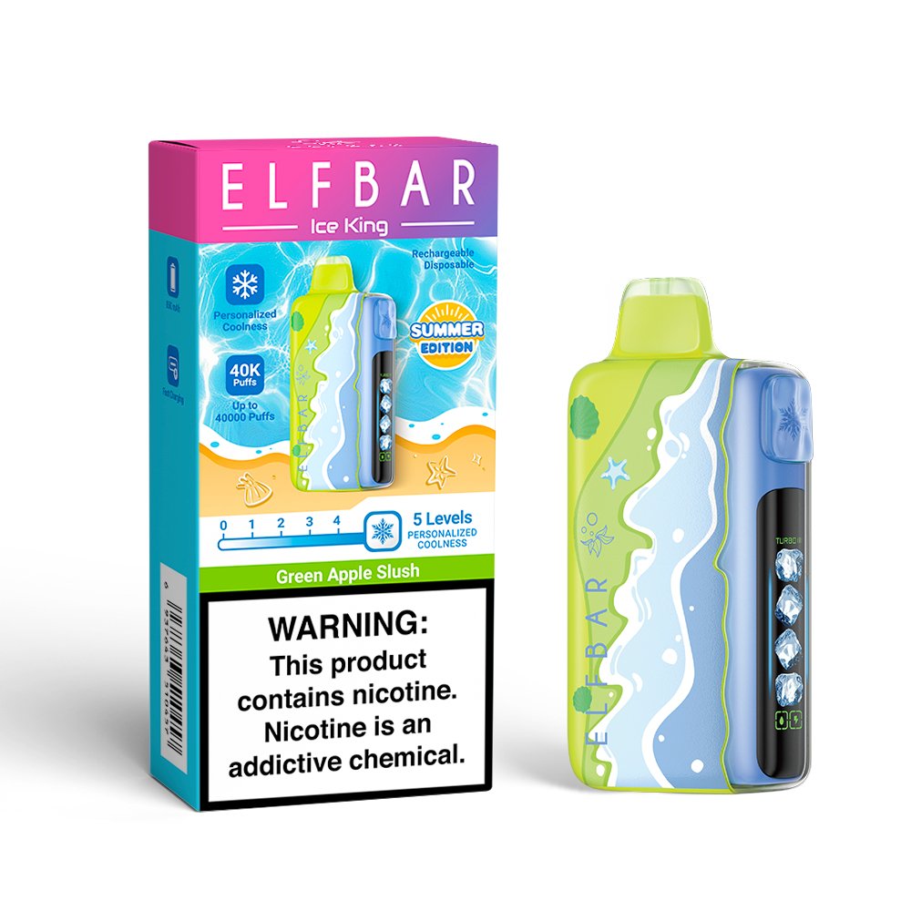 Vaper ELFBAR - Ice King - Green Apple Slush