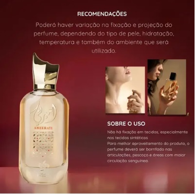 Ameerati Eau de Parfum 100ml – Perfume Árabe Sofisticado, Elegante e Marcante