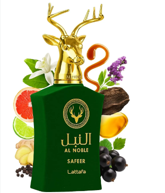 Safeer Al Noble Lattafa 100ml – Perfume Árabe Masculino Elegante, Intenso e Sofisticado