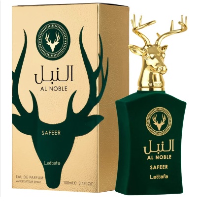 Safeer Al Noble Lattafa 100ml – Perfume Árabe Masculino Elegante, Intenso e Sofisticado