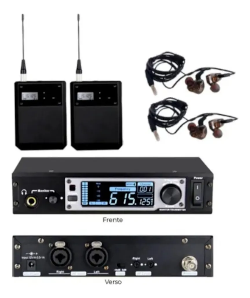Sistema de Monitor In-Ear Sem Fio