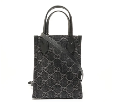 GUCCI - MINI DENIM GG TOTE BAG