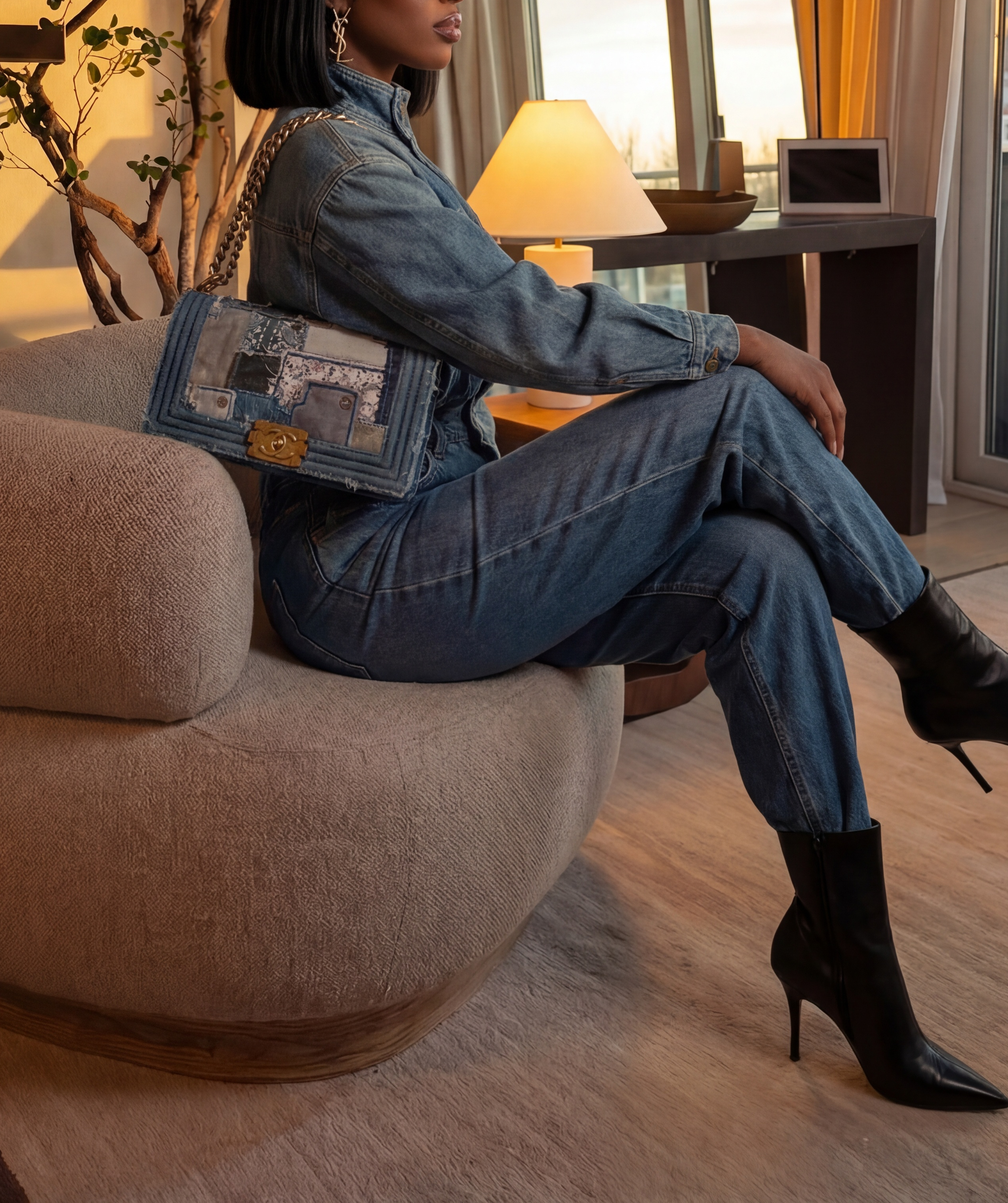 CHANEL NO. 21 - MARK BOY COCO PATCHWORK DENIM