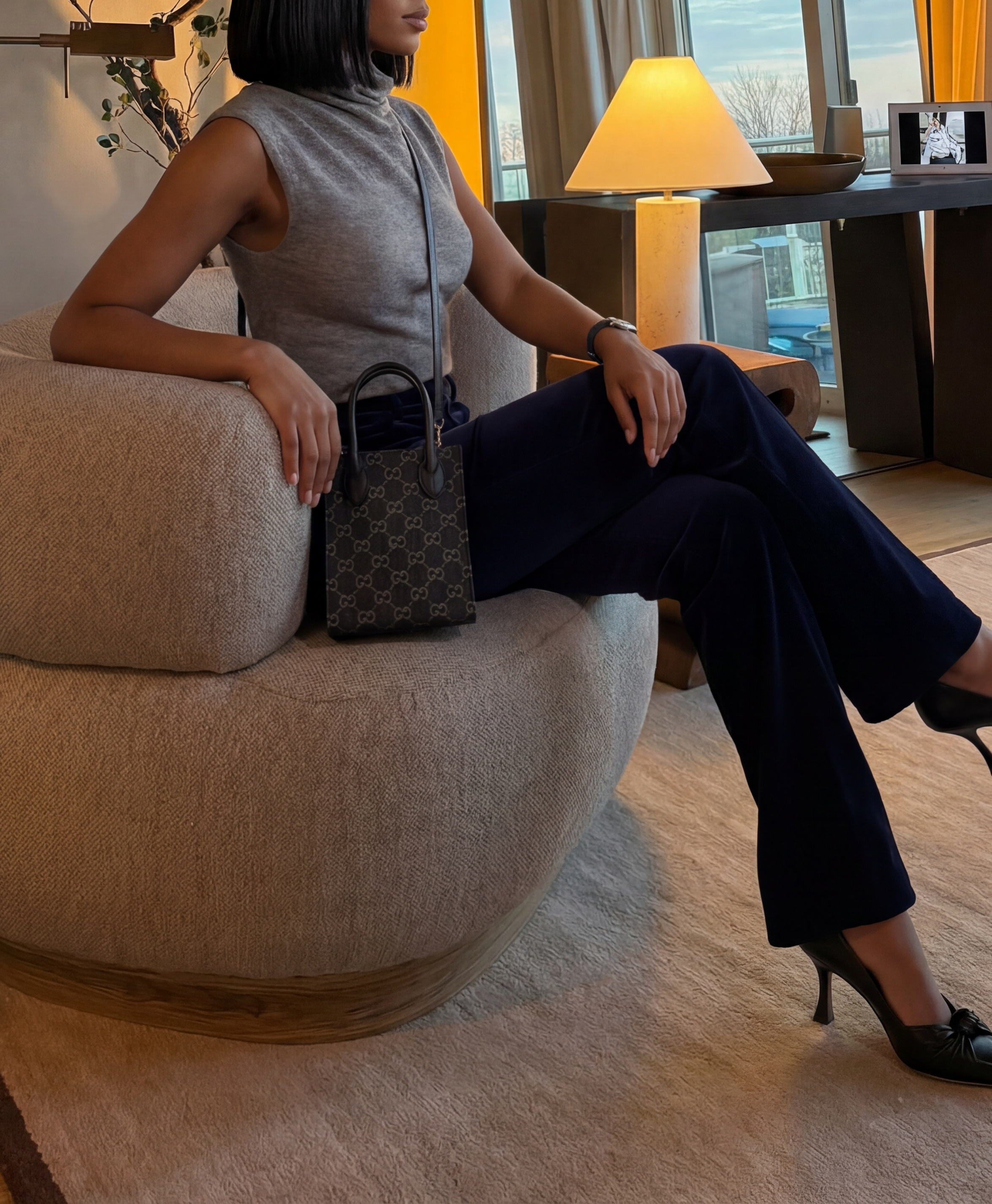 GUCCI - MINI DENIM GG TOTE BAG