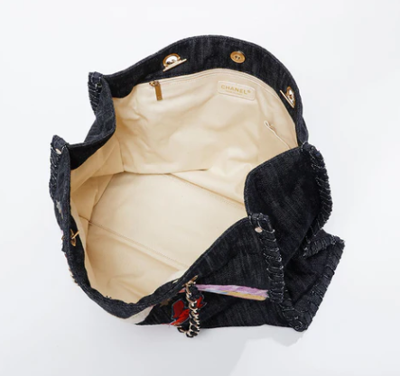 CHANEL NO. 10 - DENIM NIGHT FLIGHT TOTE BAG (2005-2006)