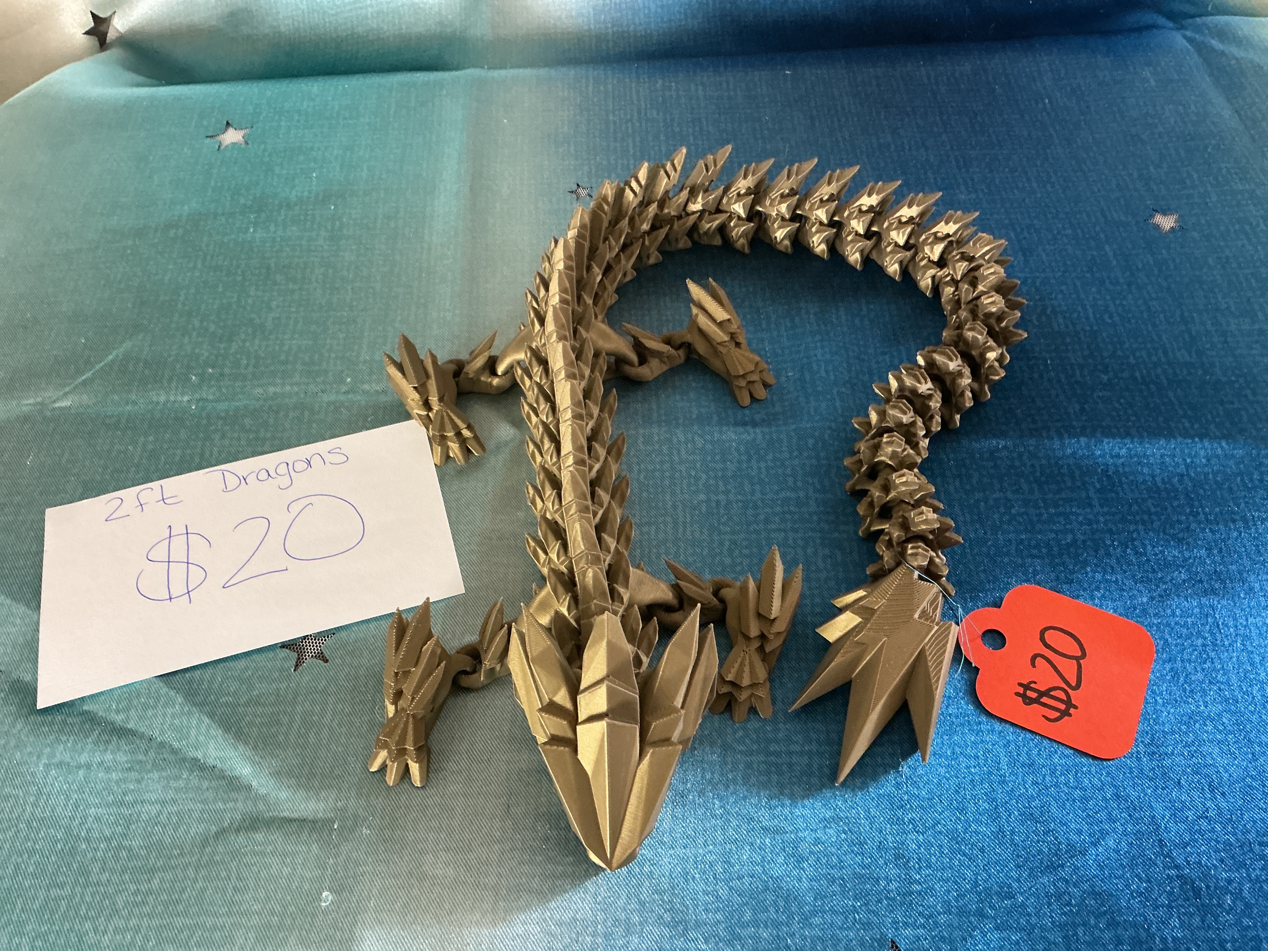 3D Printed Dragon Sculpture