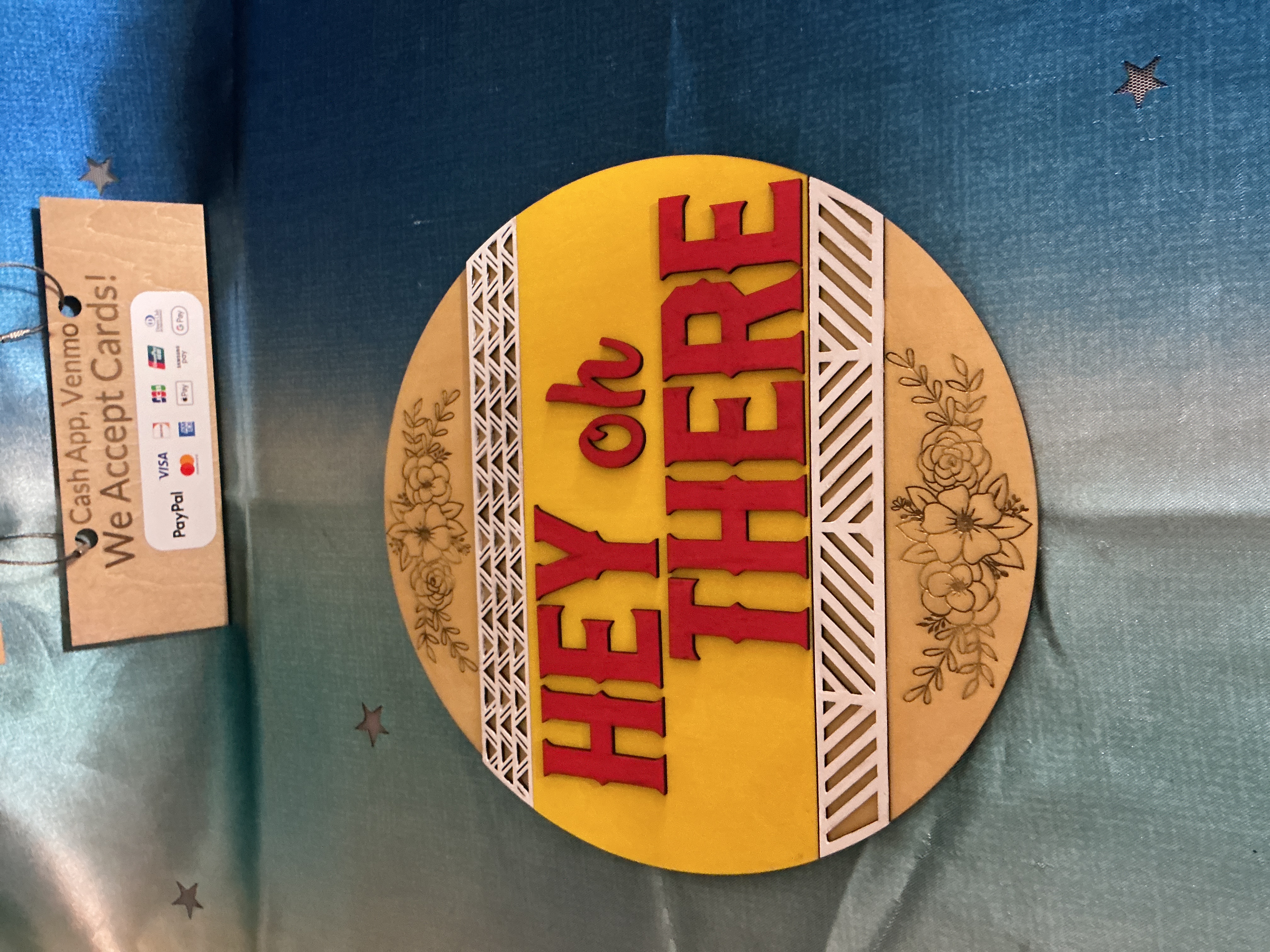 HEY OH THERE Door Sign