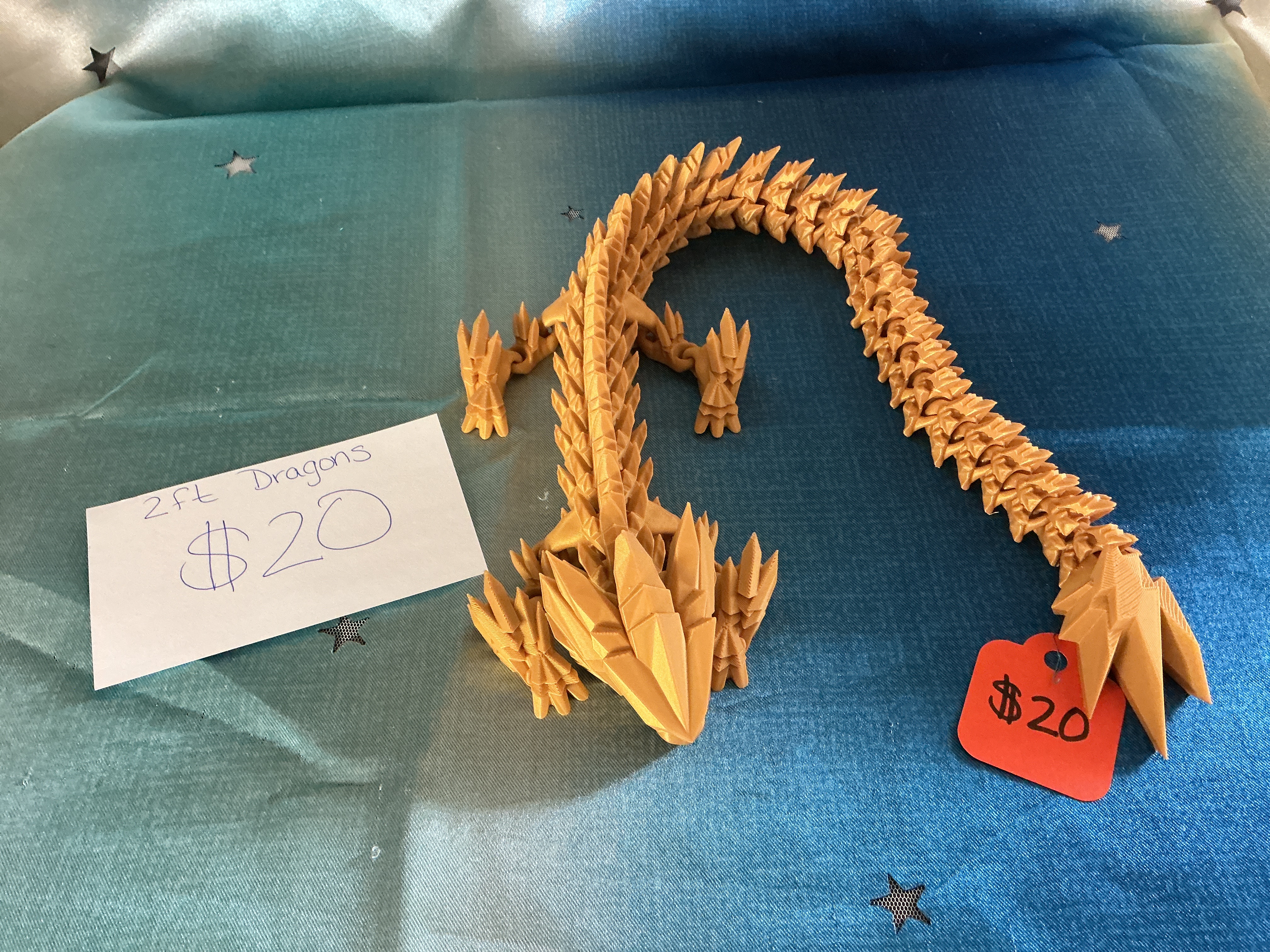 2ft 3D Printed Dragon