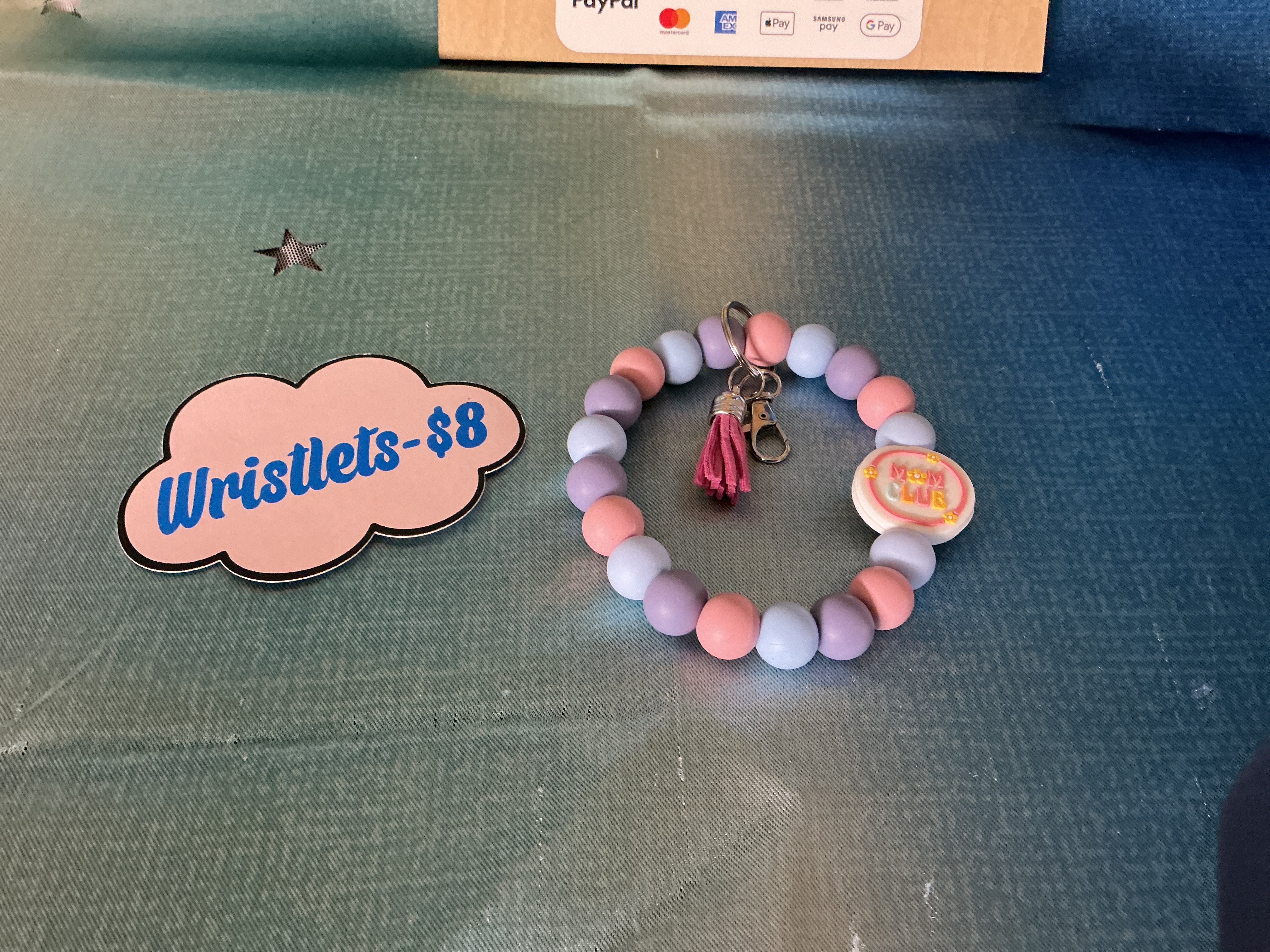 Pastel Bead Wristlet