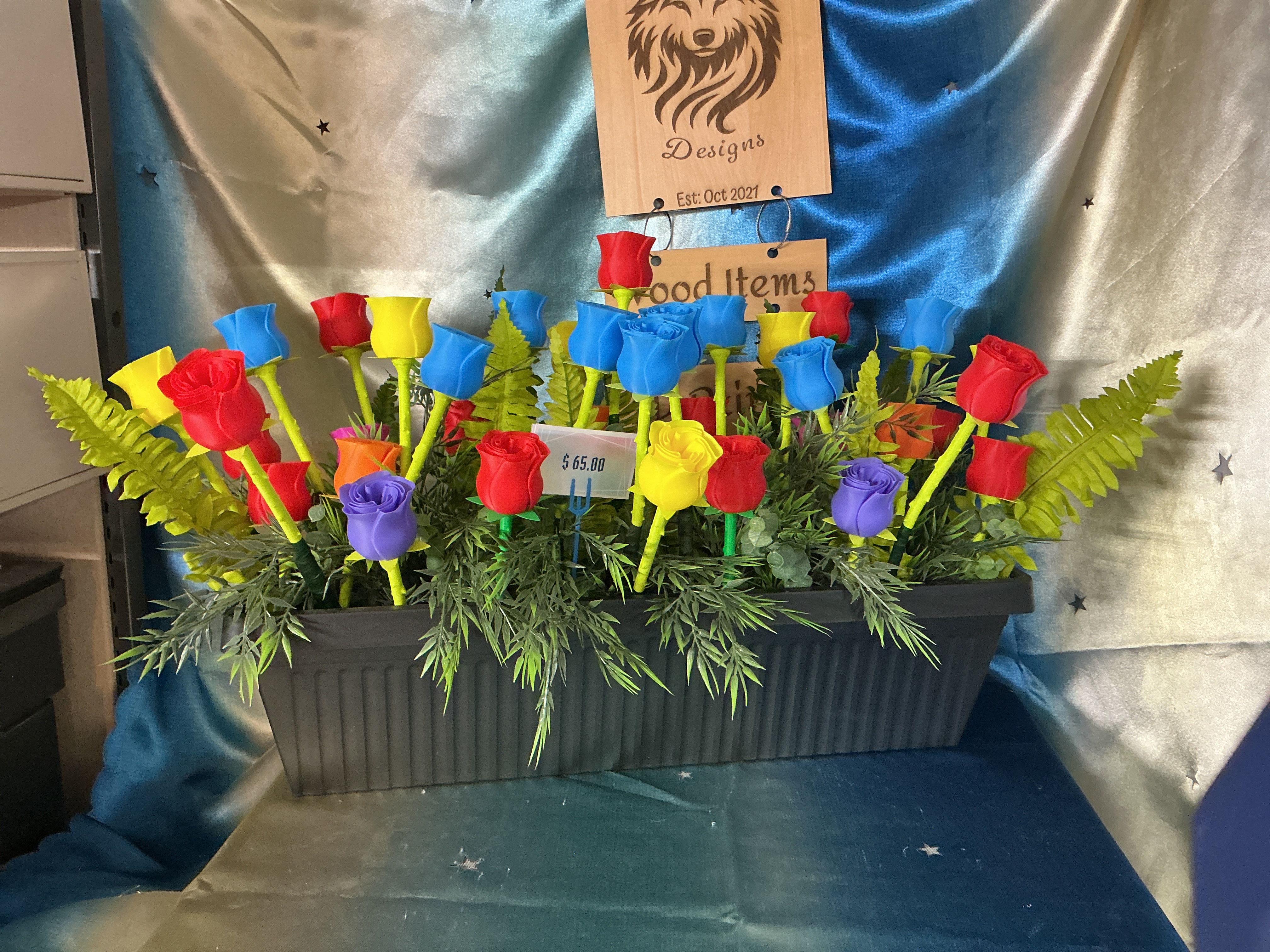 Rainbow 3D Printed Roses