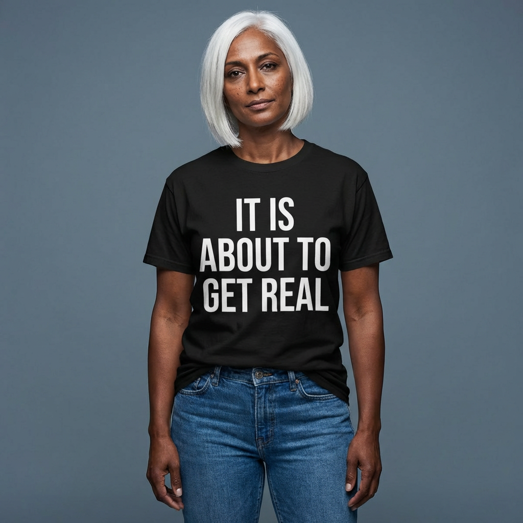 it is about to get real - tee unisex