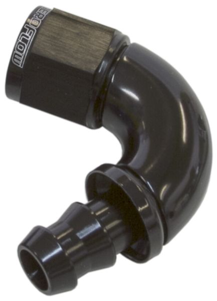 510 Series Full Flow Tight Radius Push Lock 120° Hose End