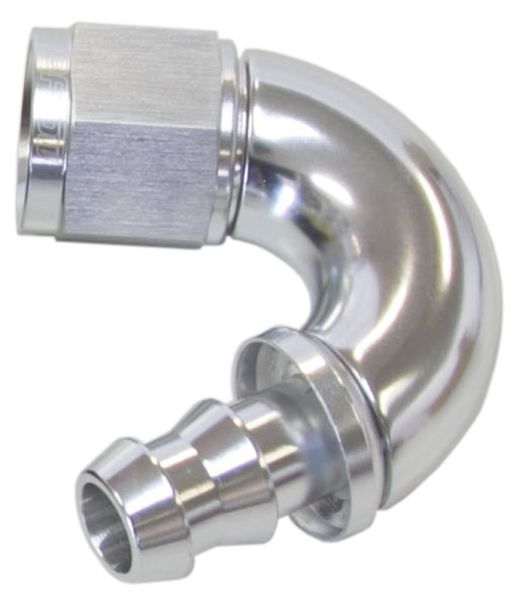 510 Series Full Flow Tight Radius Push Lock 150° Hose End