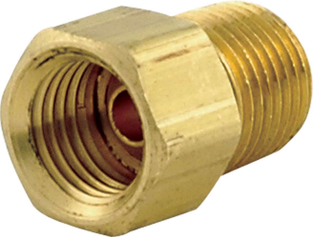 Allstar 1/8" NPT Male to 3/8-24" Female Inverted Flair Brass Brake Line Fitting 