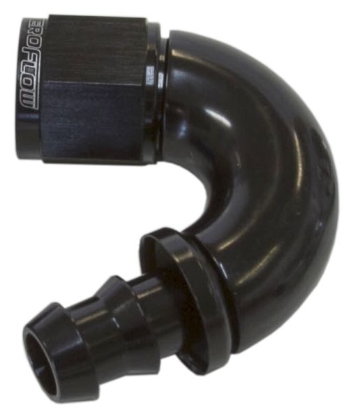 510 Series Full Flow Tight Radius Push Lock 150° Hose End