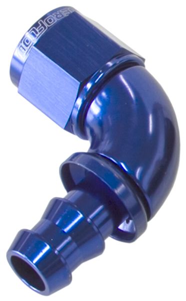 510 Series Full Flow Tight Radius Push Lock 90° Hose End