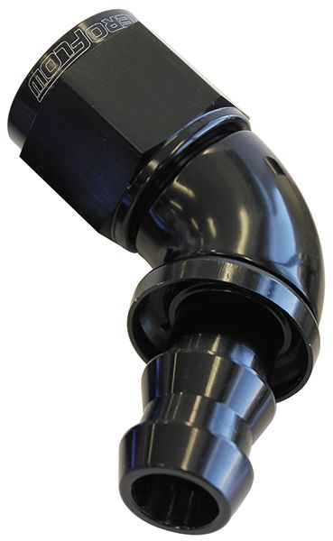 510 Series Full Flow Tight Radius Push Lock 60° Hose End