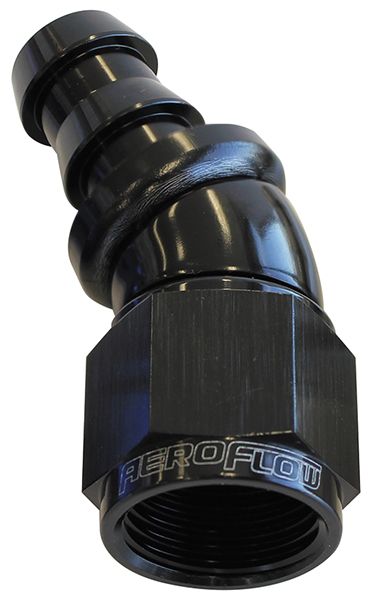 510 Series Full Flow Tight Radius Push Lock 30° Hose End