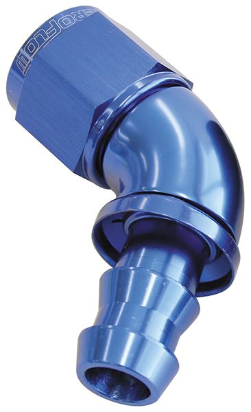 510 Series Full Flow Tight Radius Push Lock 60° Hose End