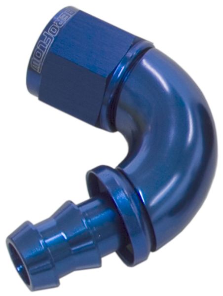 510 Series Full Flow Tight Radius Push Lock 120° Hose End