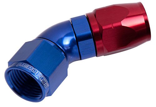 550 Series Cutter One-Piece Full Flow Swivel 45° Hose End