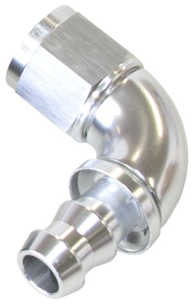 510 Series Full Flow Tight Radius Push Lock 90° Hose End