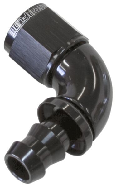 510 Series Full Flow Tight Radius Push Lock 90° Hose End