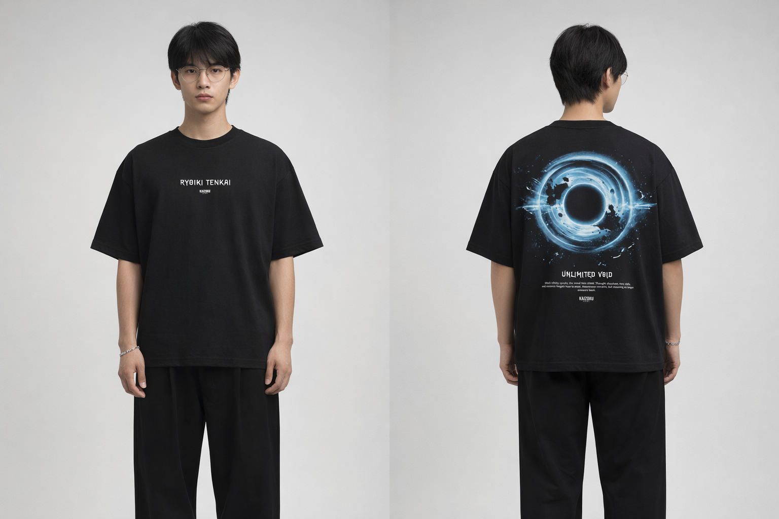 Kaos Hitam Desain Galaxy