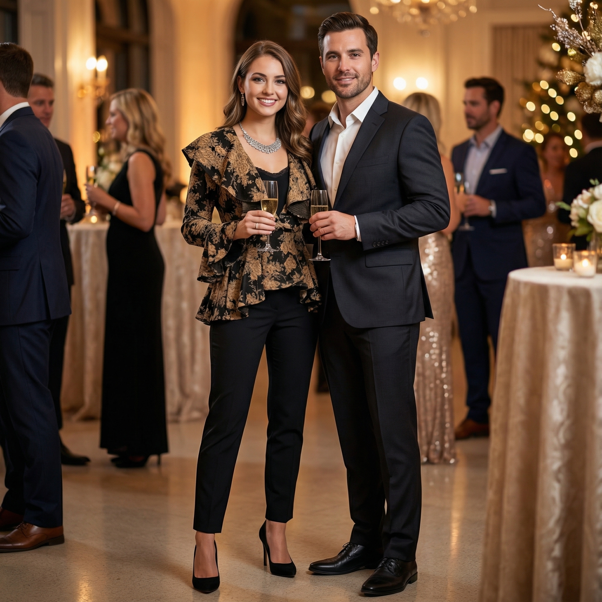 Barcelona Jacket Bronze roses