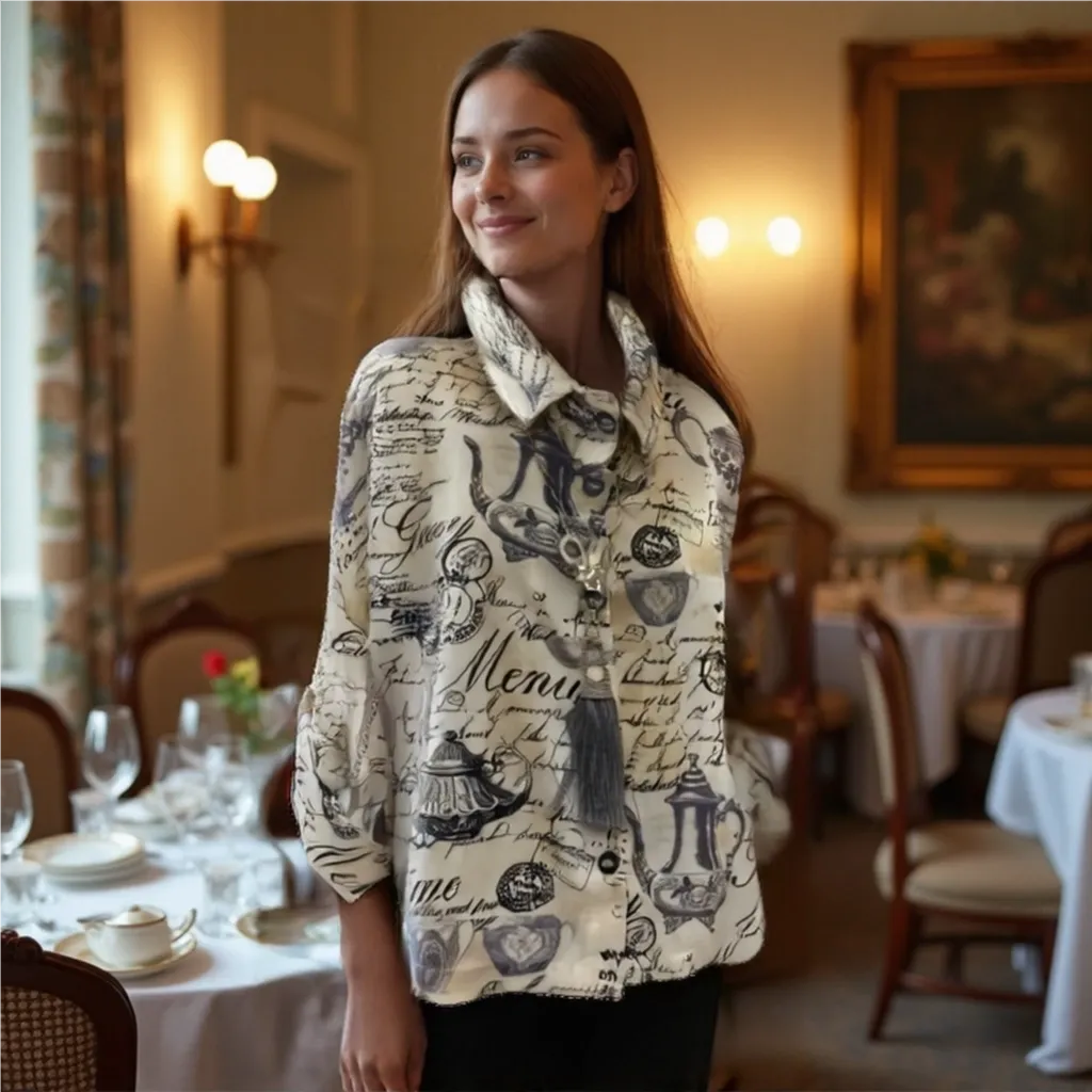 Agatha Tea time blouse