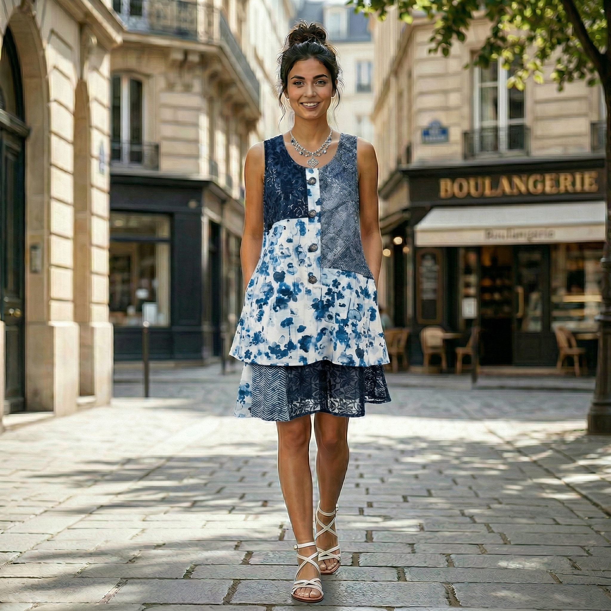 Willow Dress in Indigo