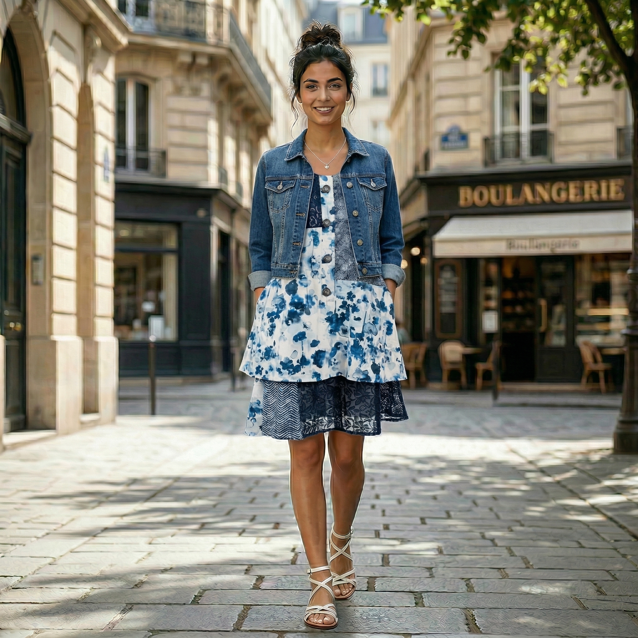 Willow Dress in Indigo