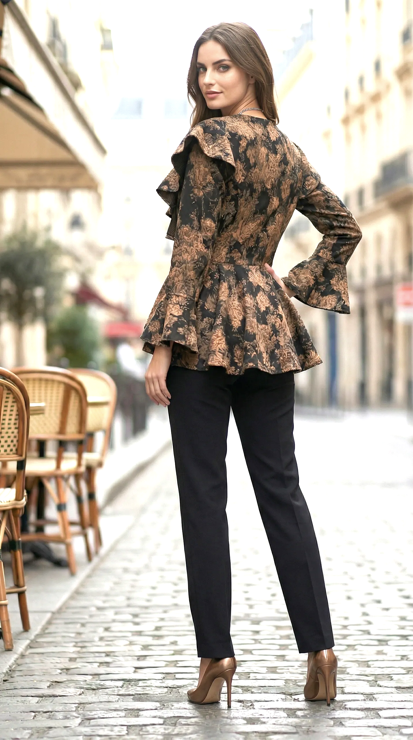Barcelona Jacket Bronze roses