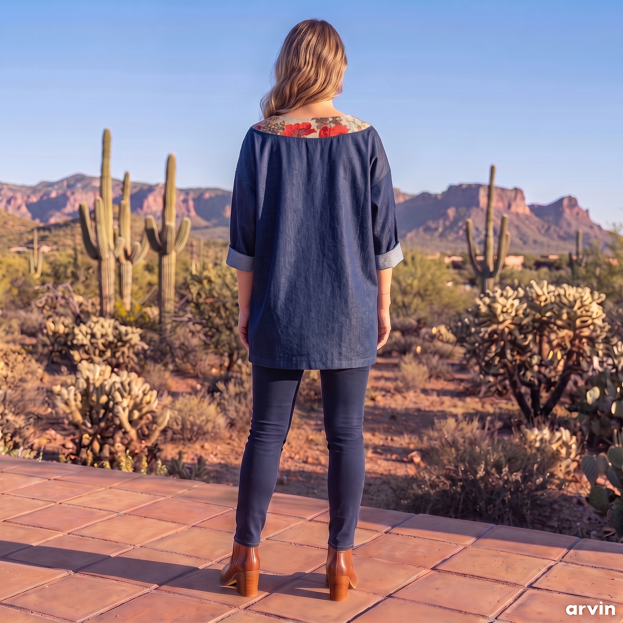 Murano Tunic in BoHo Indigo
