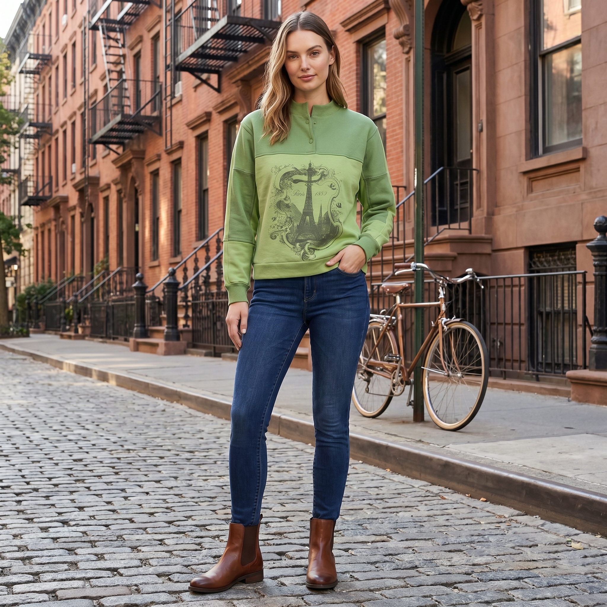 Aspen Sweatshirt in Fern