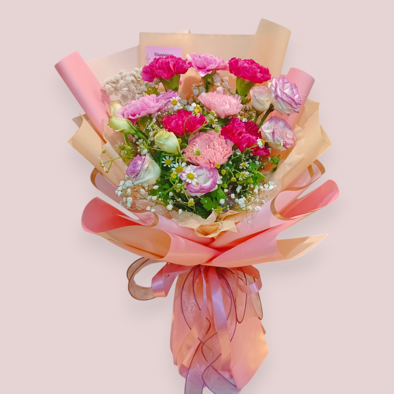 Fresh Carnation Bouquet RM168 | Mother’s Day & Birthday Flower Delivery Penang 康乃馨花束 母亲节礼物