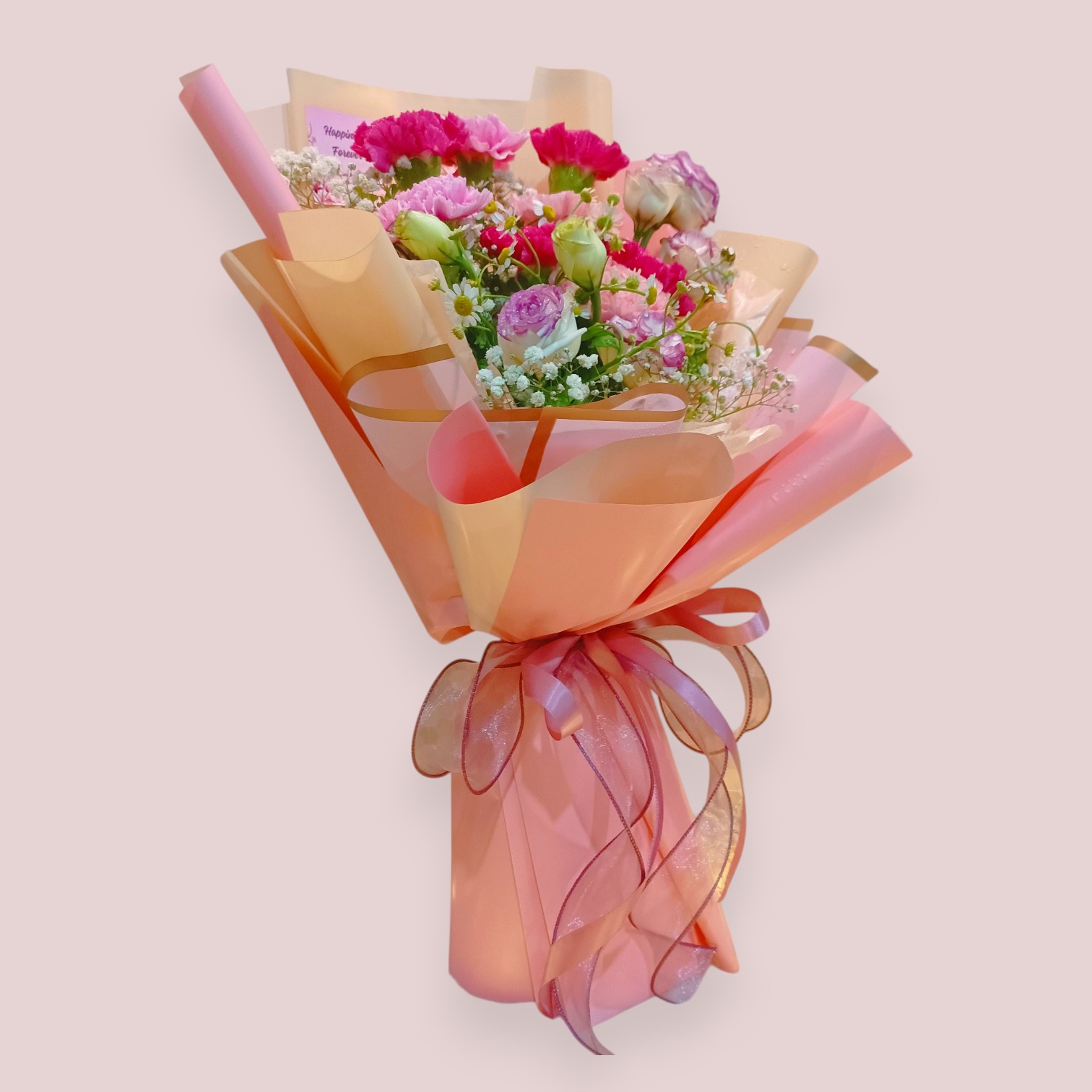 Fresh Carnation Bouquet RM168 | Mother’s Day & Birthday Flower Delivery Penang 康乃馨花束 母亲节礼物