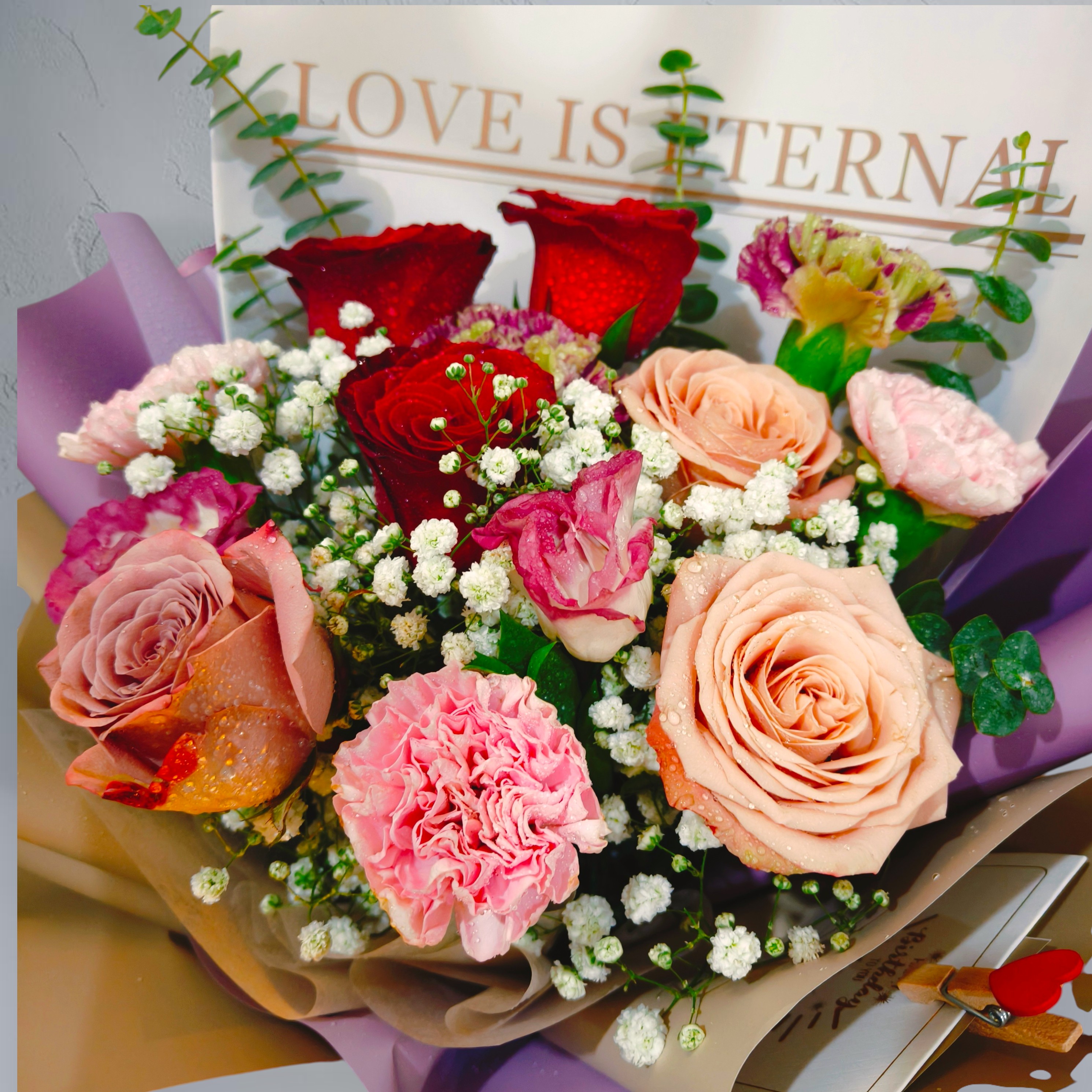 Fresh Mix Flower Bouquet RM188 | Birthday Flower Delivery Penang 生日花束 情侣闺蜜送礼